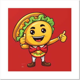 kawaii Taco  T-Shirt cute ,potatofood funny Posters and Art